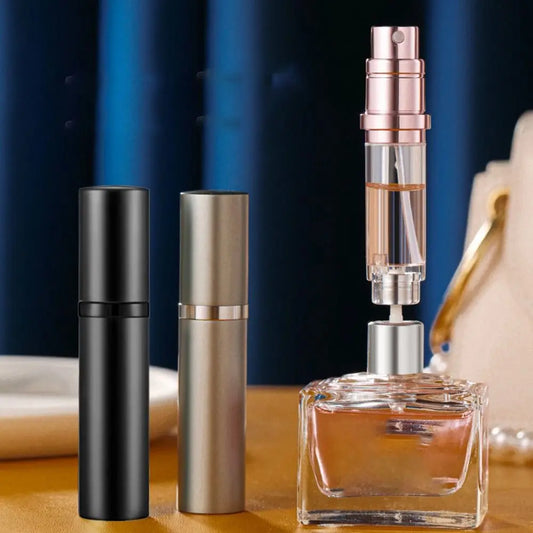 5ml Perfume Atomizer | Mini Refillable Aluminum Travel Spray Bottle for Fragrance & Cosmetics