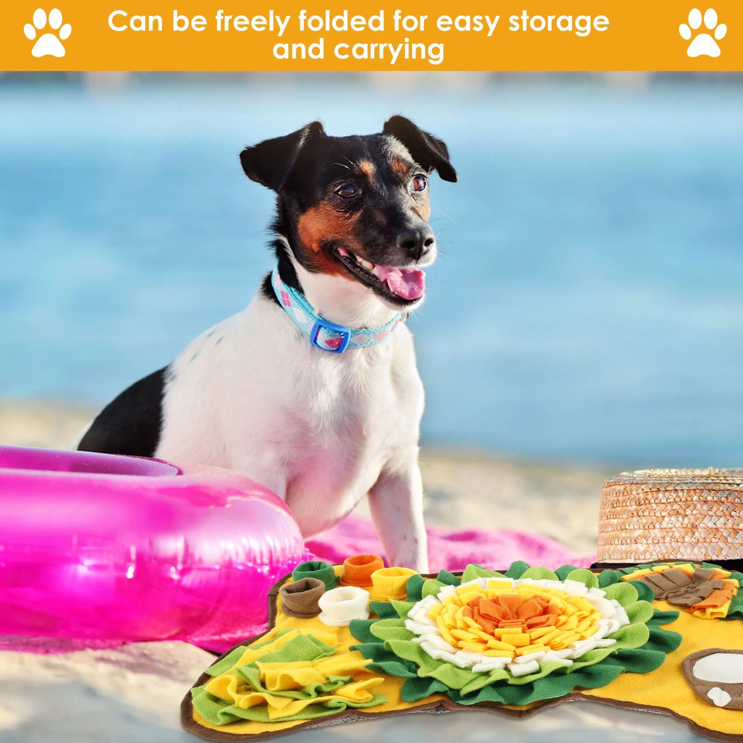 Pet Snuffle Mat | Anti-Slip Interactive Dog Treat Dispenser & Slow Feeder Pad