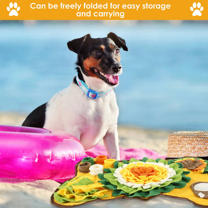 Pet Snuffle Mat | Anti-Slip Interactive Dog Treat Dispenser & Slow Feeder Pad