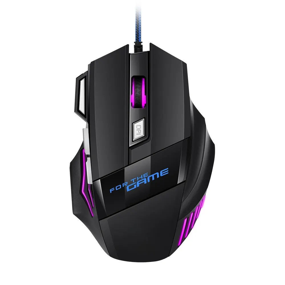 Hyperspeed RGB Gaming Mouse | 7D Wired USB Esports Mouse for PC & Laptop Gamers