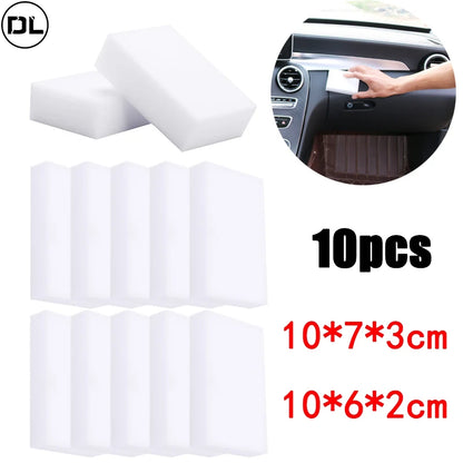 10PCS Magic Sponge Eraser | White Melamine Cleaning Sponges for Kitchen & Bathroom