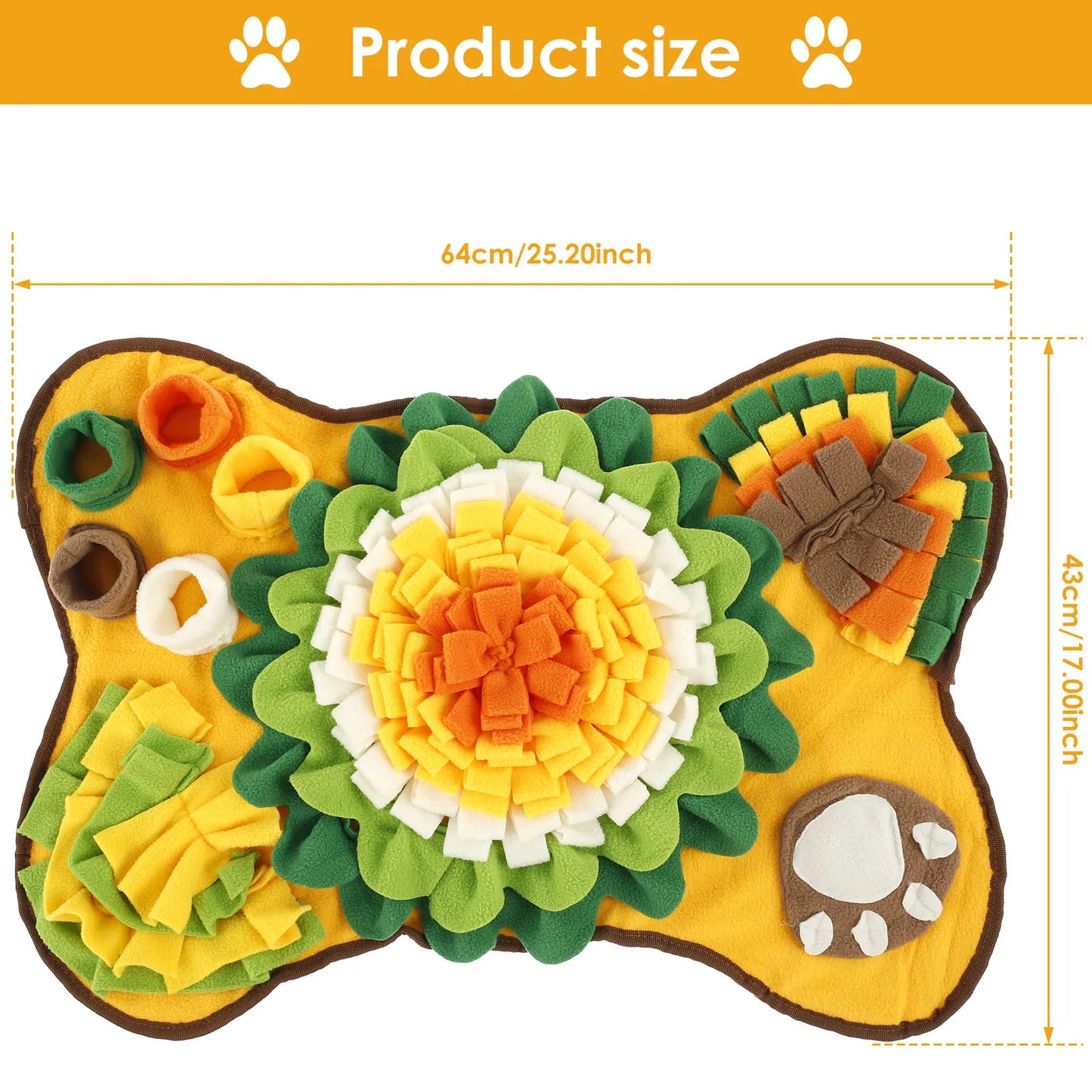 Pet Snuffle Mat | Anti-Slip Interactive Dog Treat Dispenser & Slow Feeder Pad