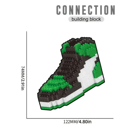 Mini Basketball Shoe Building Blocks | DIY Sneaker Model Toy & Keychain Pendant