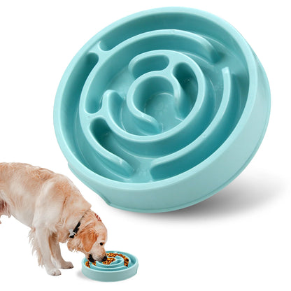 “Dog Slow Feeder Bowl | Non-Slip Anti-Gulping Food Dish for Puppies & Large Dogs