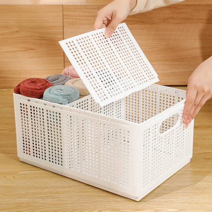 Foldable Storage Basket | Adjustable Closet Organizer Box for Clothes & Underwear