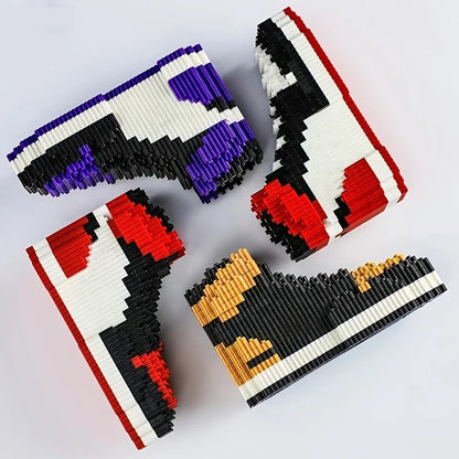 Mini Basketball Shoe Building Blocks | DIY Sneaker Model Toy & Keychain Pendant