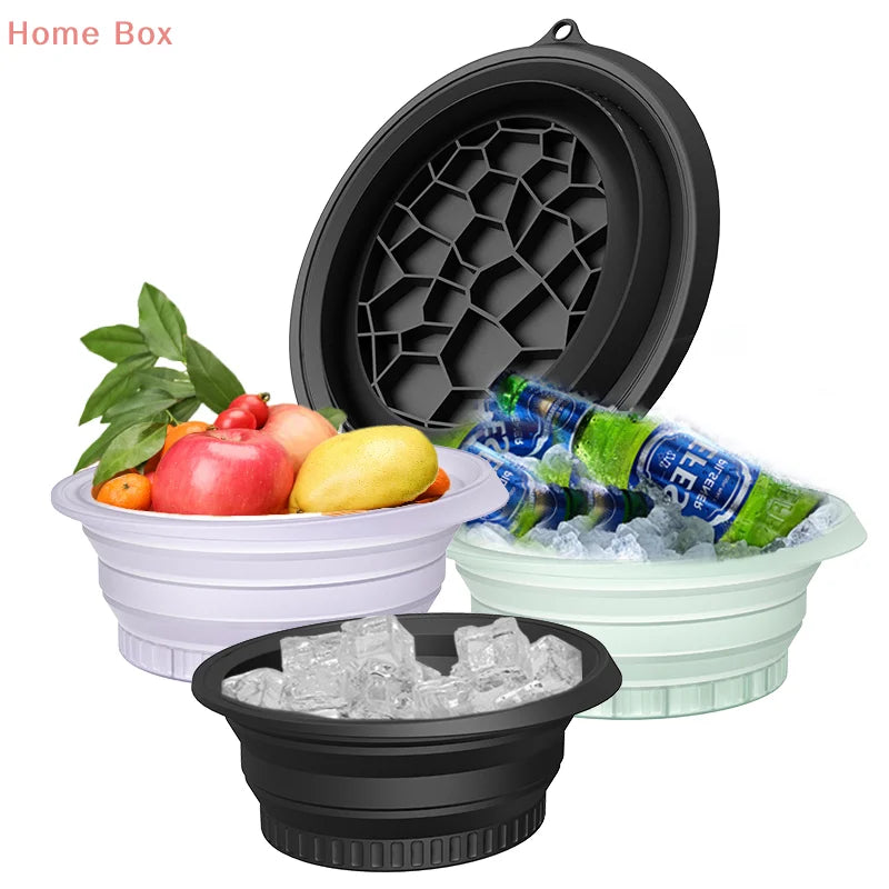Foldable Silicone Face Ice Bath Bowl | Large Cold Therapy Facial Bowl for At-Home Skin Care