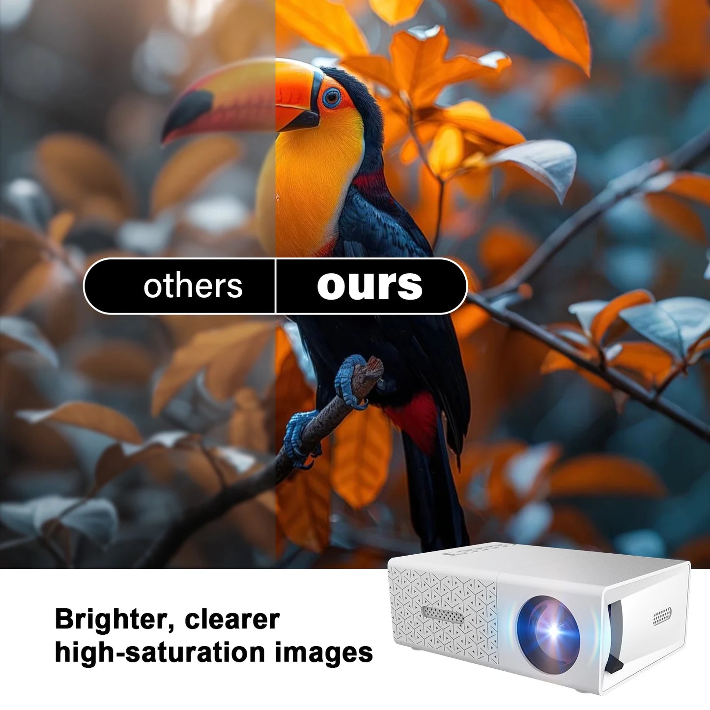 Mini HD Projector | Portable LED Home Theater with USB & HDMI Support