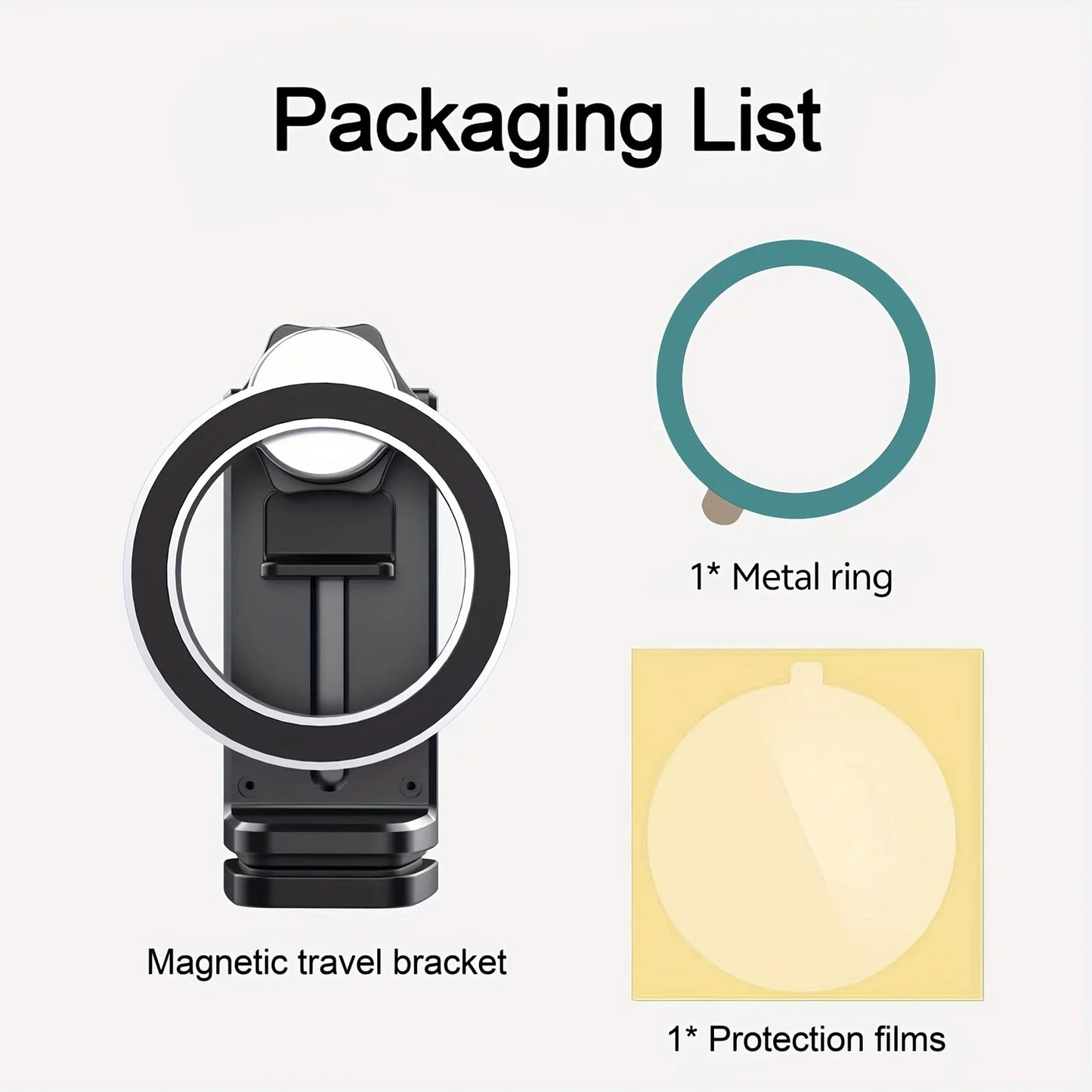 Magnetic Phone Holder | Airplane Travel & Desktop Tray Table Phone Mount