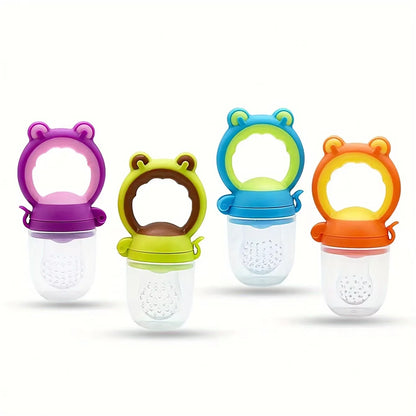 7PCS Baby Feeding Set | Silicone Bottles with Spoon & Fruit Feeder Pacifiers