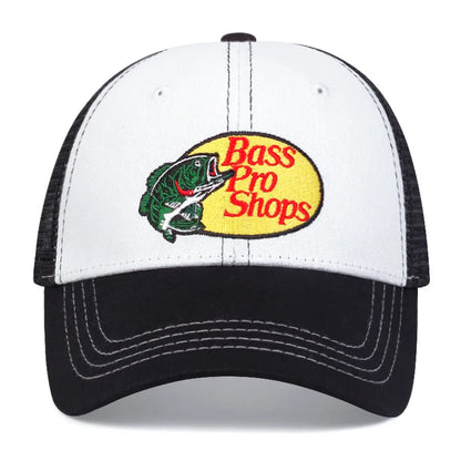 Embroidered Baseball Cap | Unisex Bass Letter Trucker Hat for Sports & Casual Wear