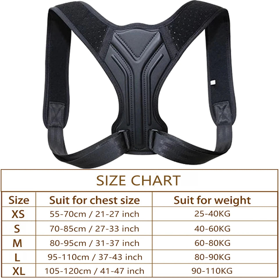 Posture Corrector Back Brace | Adjustable Spine & Shoulder Support for Pain Relief