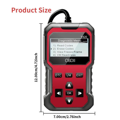 Car OBD2 Scanner | Engine Fault Code Reader & Diagnostic Tool for All OBD II Vehicles
