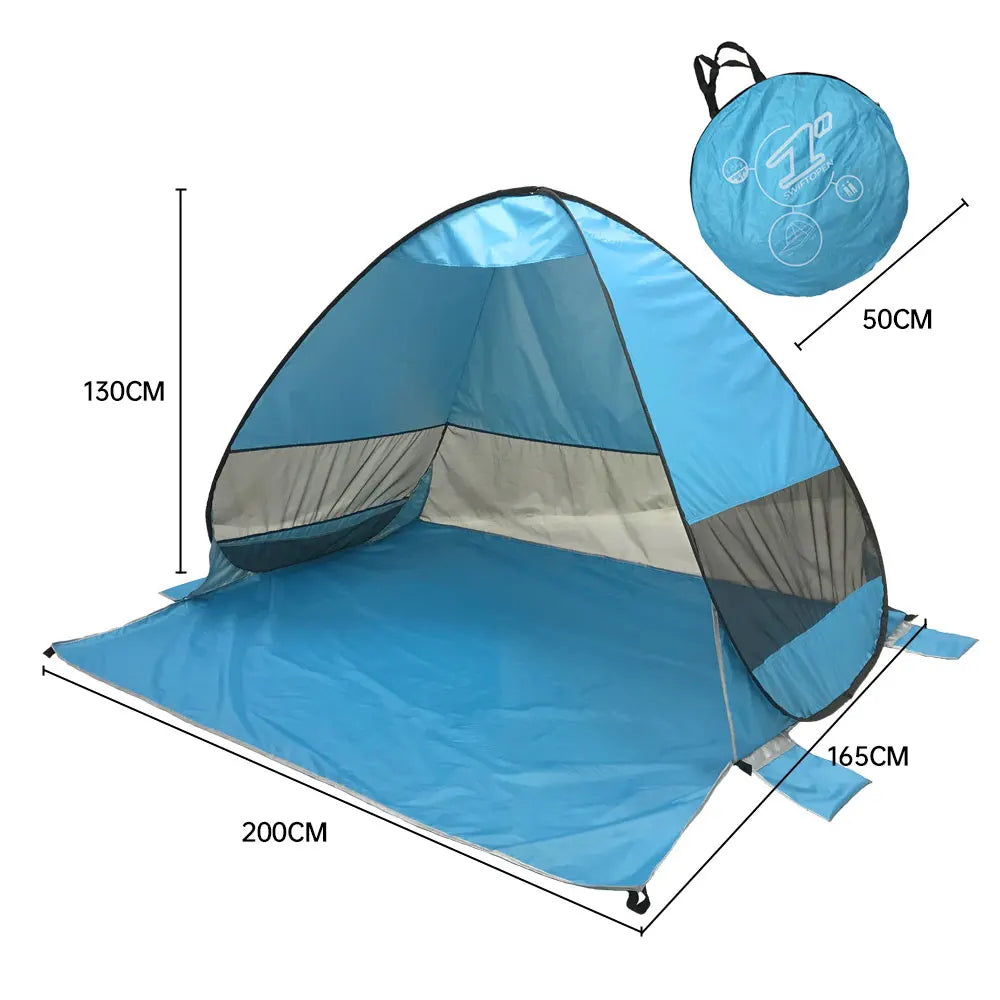 Automatic Pop-Up Beach Tent | Portable Waterproof UV Protection Camping Shelter