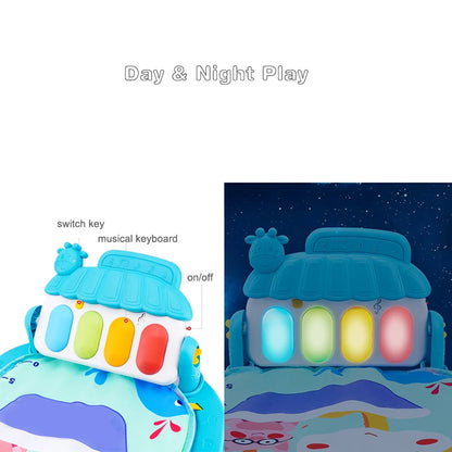 Musical Baby Play Mat | Activity Gym with Piano Keyboard & Crawling Game Pad