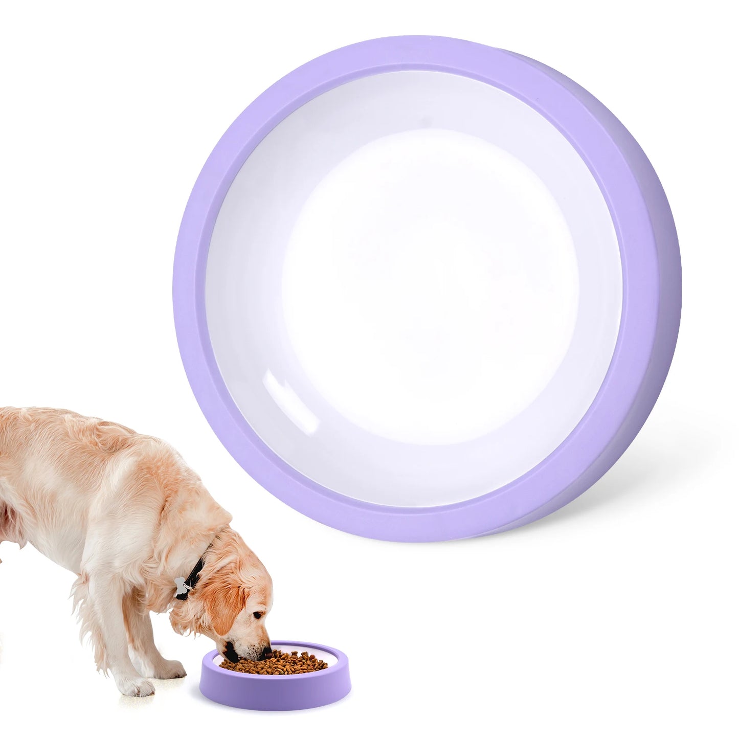 “Dog Slow Feeder Bowl | Non-Slip Anti-Gulping Food Dish for Puppies & Large Dogs