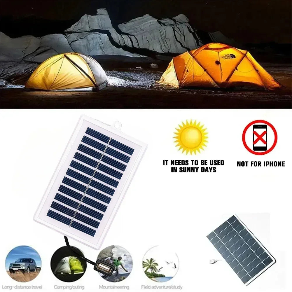 Portable Solar Charger | USB Power Bank for Camping, Travel & Emergency Use