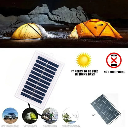 Portable Solar Charger | USB Power Bank for Camping, Travel & Emergency Use