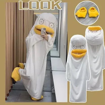Cartoon Pajamas Cosplay Costume | Gintama Elizabeth Blanket Nightgown & Sleepwear