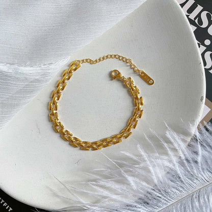 Minimalist Chain Bracelet for Women | Stainless Steel Waterproof Jewelry Gift