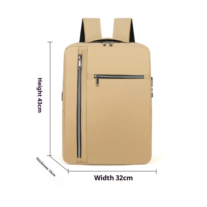 Anti-Theft Laptop Backpack | Large Capacity Travel & Business Bag with Password Lock