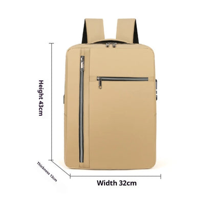 Anti-Theft Laptop Backpack | Large Capacity Travel & Business Bag with Password Lock