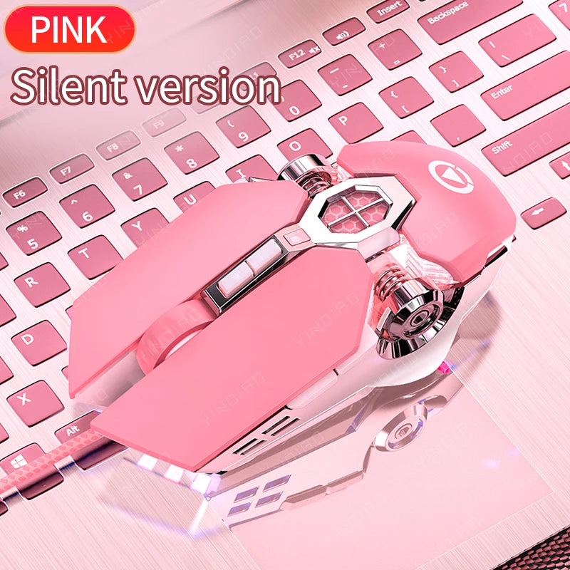 Ergonomic RGB Gaming Mouse | Wired 3200DPI USB 6-Button Mute LED Mouse for PC & Laptop