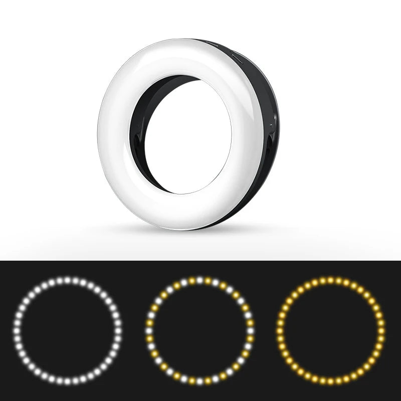 LED Selfie Ring Light | Professional Phone Photography & Video Lighting Accessory