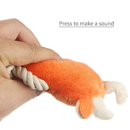 Squeaky Dog Chew Toy | Plush Teething & Chew Toy for Puppies & Aggressive Chewers