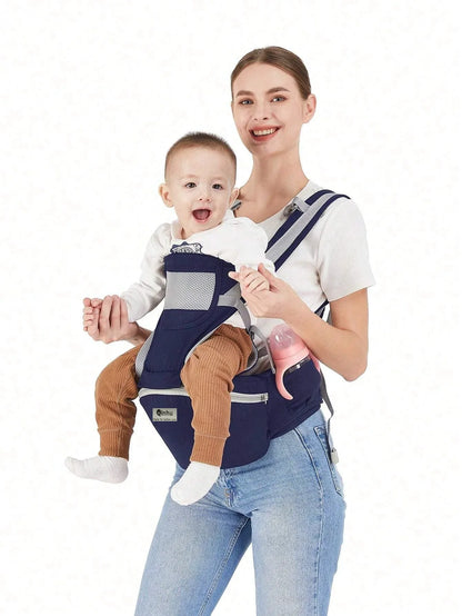 Ergonomic Baby Carrier with Hip Seat | Adjustable, Portable & Multifunctional