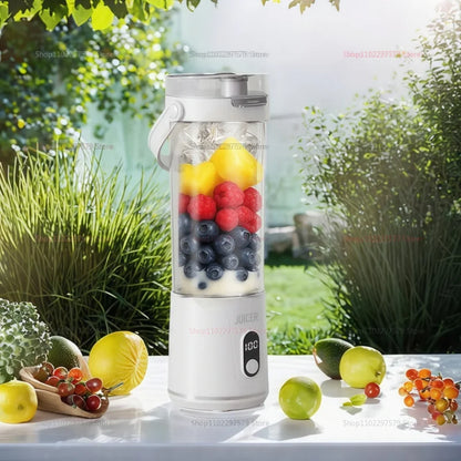 Portable Blender 600ml | USB Rechargeable Smoothie Maker & Personal Fruit Juicer