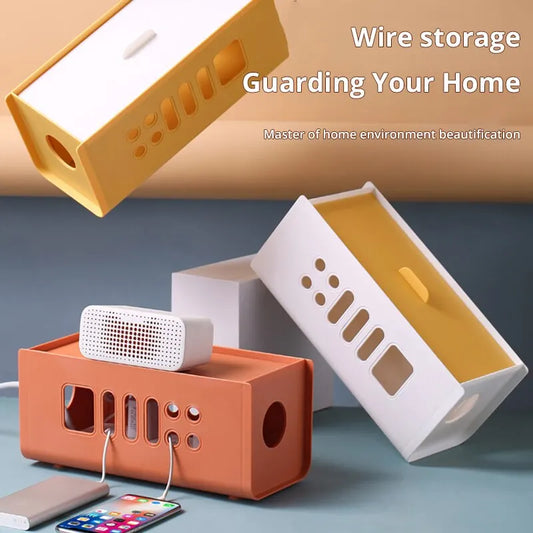 Cable Storage Box | Multifunctional Wire & Power Board Organizer for Home Safety