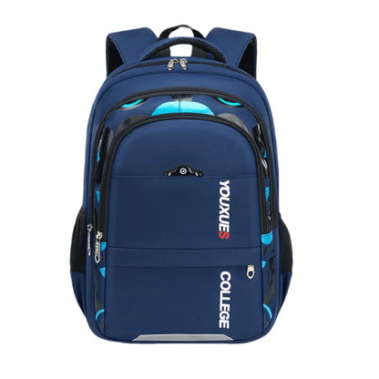 Large Capacity Boys’ School Backpack | Waterproof Multi-Layer Bag for Students