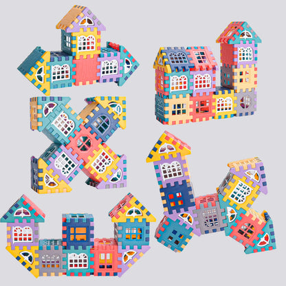 Large Building Block Set | Creative House Construction Toys for Kids & Kindergarten