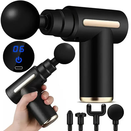 Massage Gun Percussion | Portable Handheld Muscle Massager with Carrying Bag