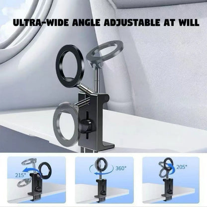 Magnetic Car Phone Mount | Foldable Backseat Holder for GPS, Calls & Video